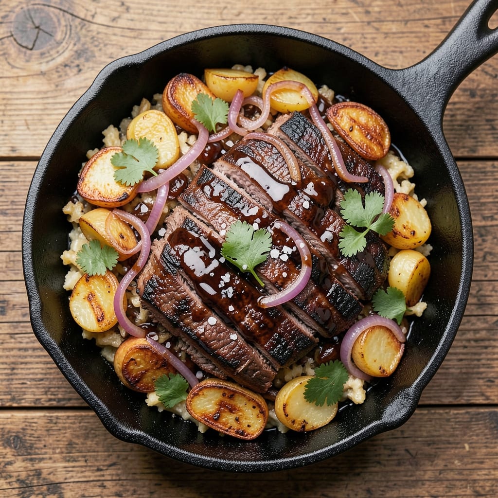 BBQ Beef Hash Recipe: Smoky Crispy Potatoes and Caramelized Onions