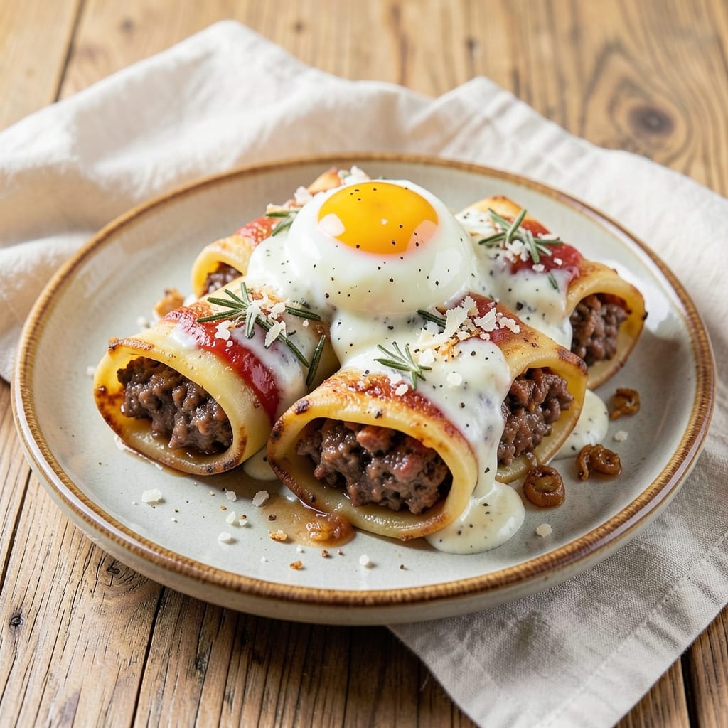 Beef and Pork Cannelloni Recipe: Layered Richness With Melty Cheese Crust