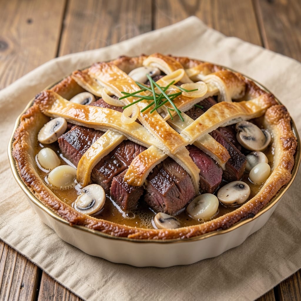 Beef and Oyster Pie Recipe: Flaky Pastry Crust With Briny-Sweet Filling