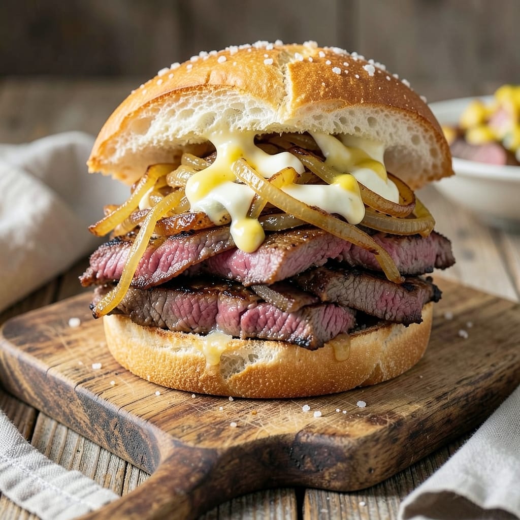 Beef and Onion Sandwiches Recipe: Crispy-Topped Comfort in 10 Minutes