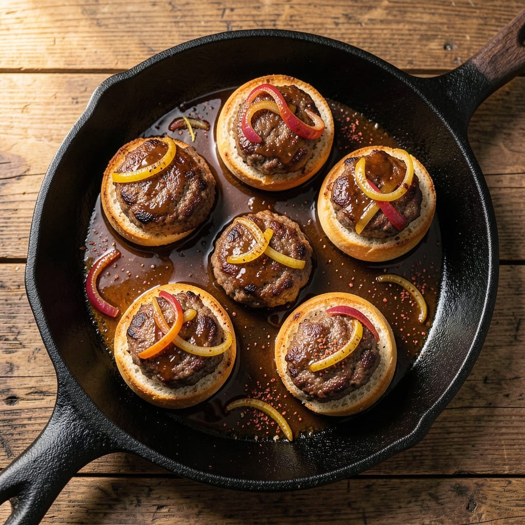 Barbecue Beef Sliders Recipe: Smoky, Juicy Mini Burgers With Caramelized Onions