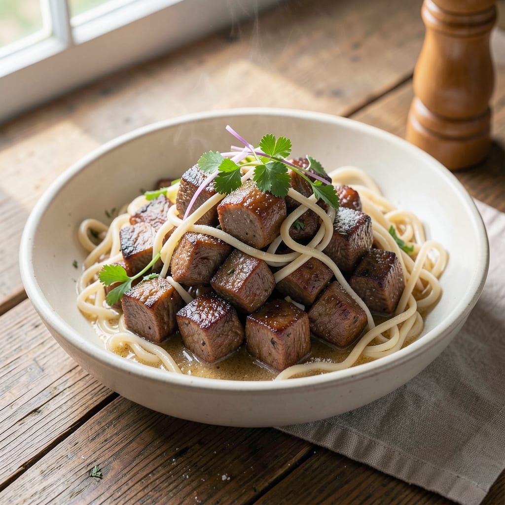Beef and Homemade Egg Noodles Recipe: One-Pan Comfort with Hand-Pulled Freshness