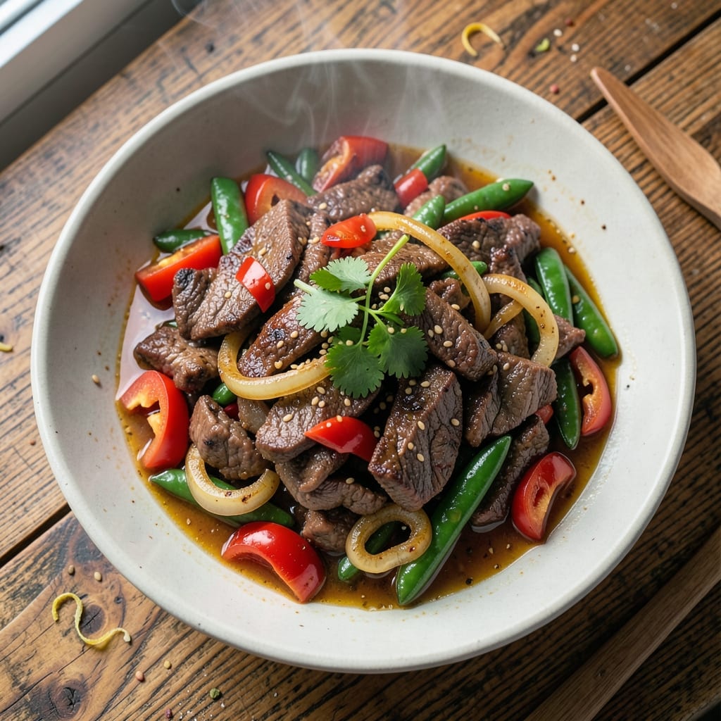 Beef and Pork Chop Suey Recipe: Wok-Heated Crispy Bites with Tender Sauce