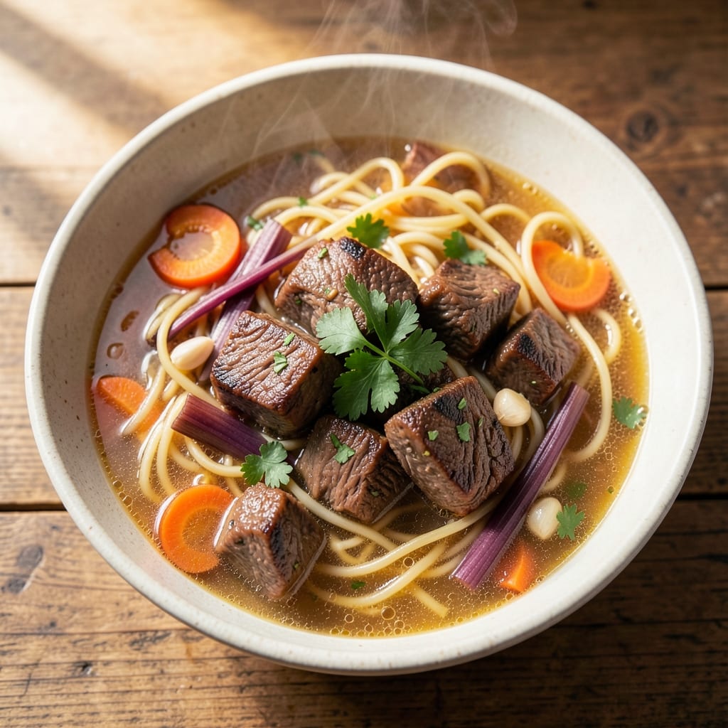 Beef and Noodle Soup Crock Pot Recipe: Slow-Simmered Depth With Chewy Noodles