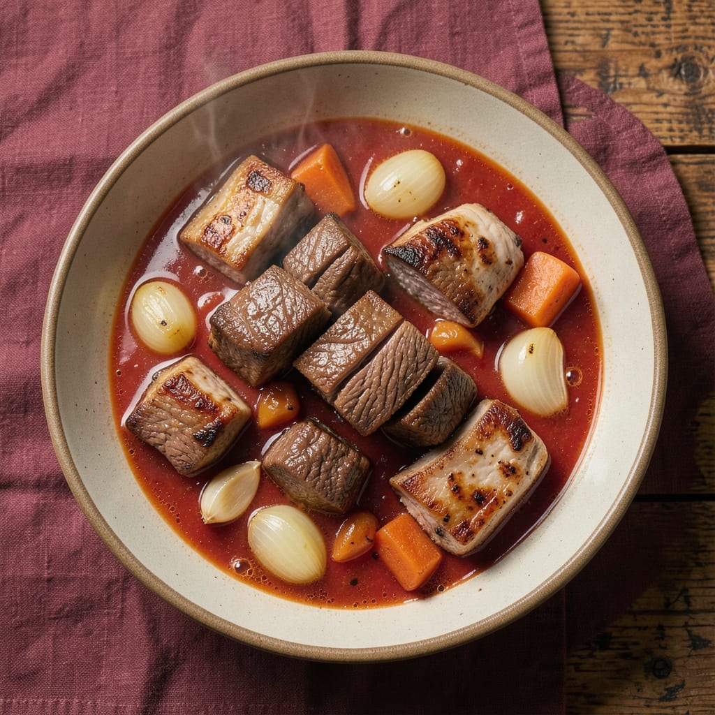 Beef and Pork Stew Recipe: Deep-Rich Flavor From Slow-Simmered Meat and Root Vegetables