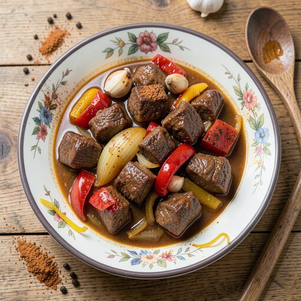 Beef and Pepper Stew Recipe: Slow-Cooked Depth With Paprika-Kissed Meat
