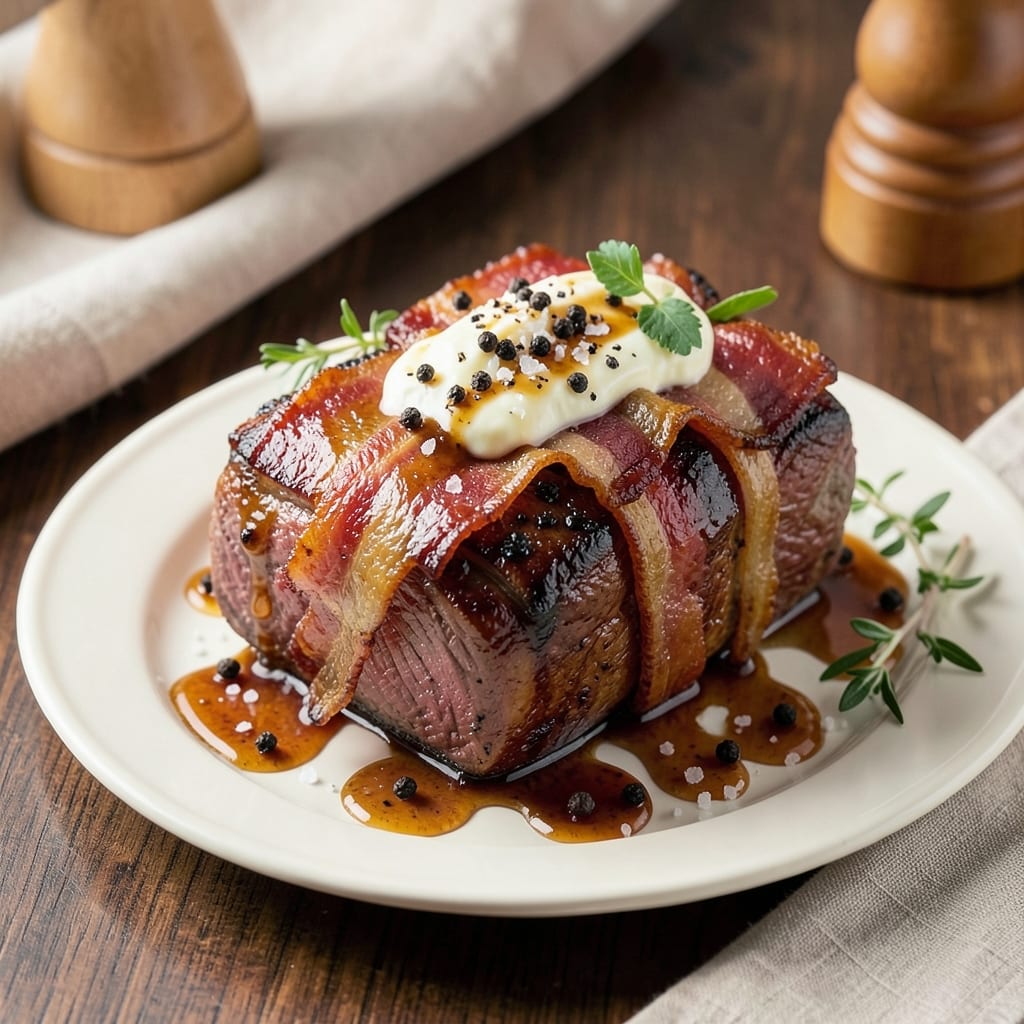 Bacon-Wrapped Beef Tenderloin Recipe: Oven-Baked Luxury With Crispy Edges