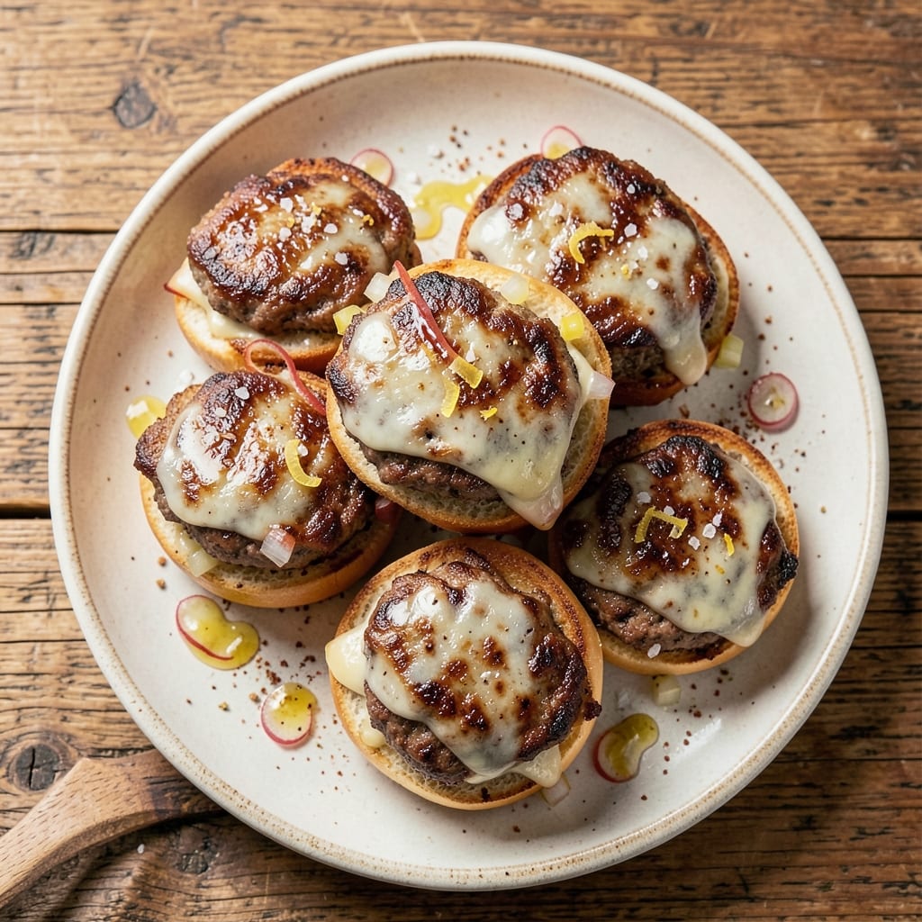 Beef and Cheese Sliders Recipe: Mini Burgers With Crispy Buns and Melted Centers