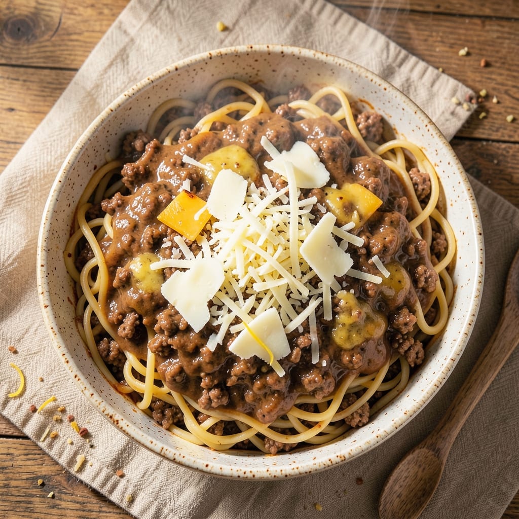 Beef and Egg Noodle Casserole Recipe: Crispy Top, Cheesy Layers, One-Pan Magic