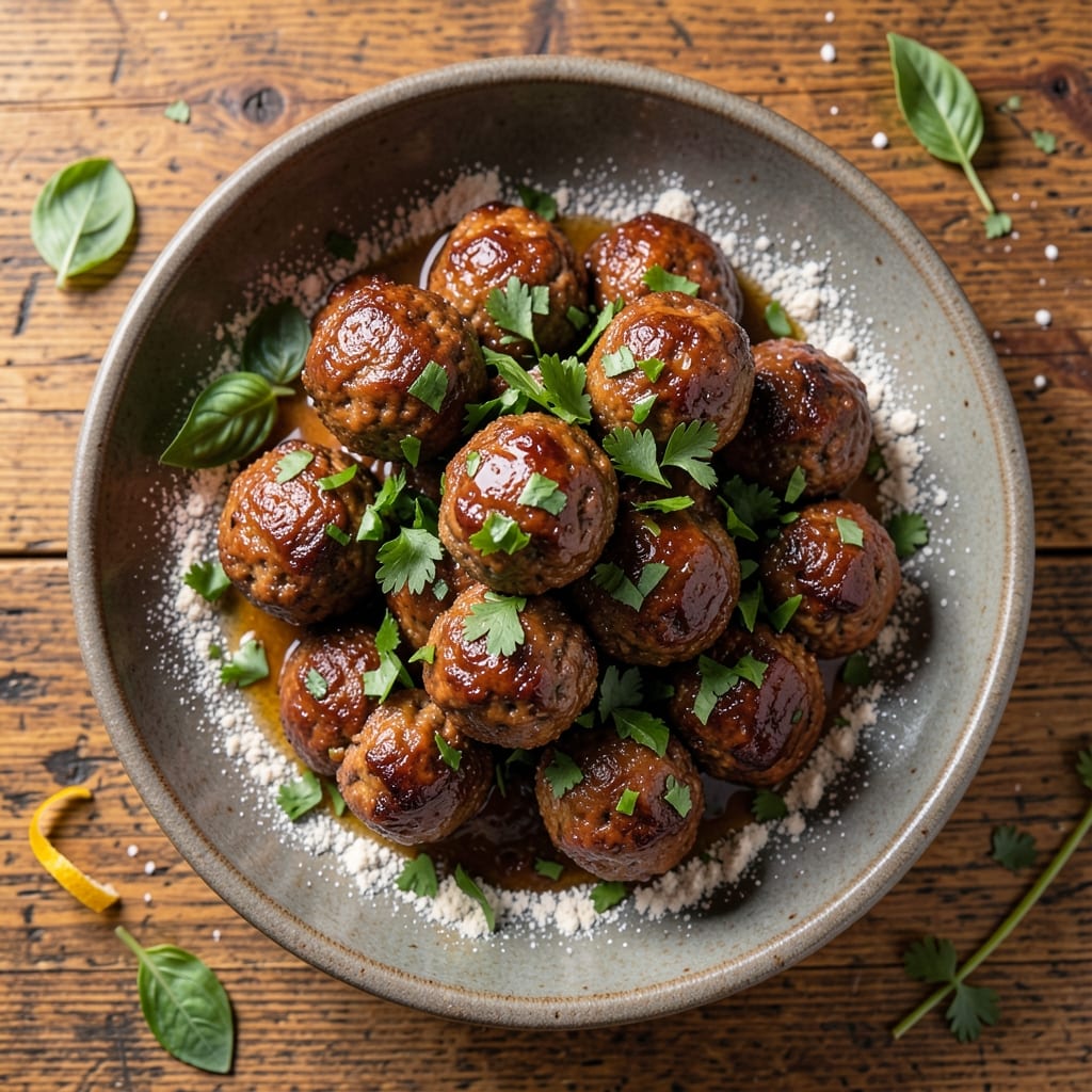Beef and Italian Sausage Meatballs Recipe: Dual-Meat Depth With Herby Twist