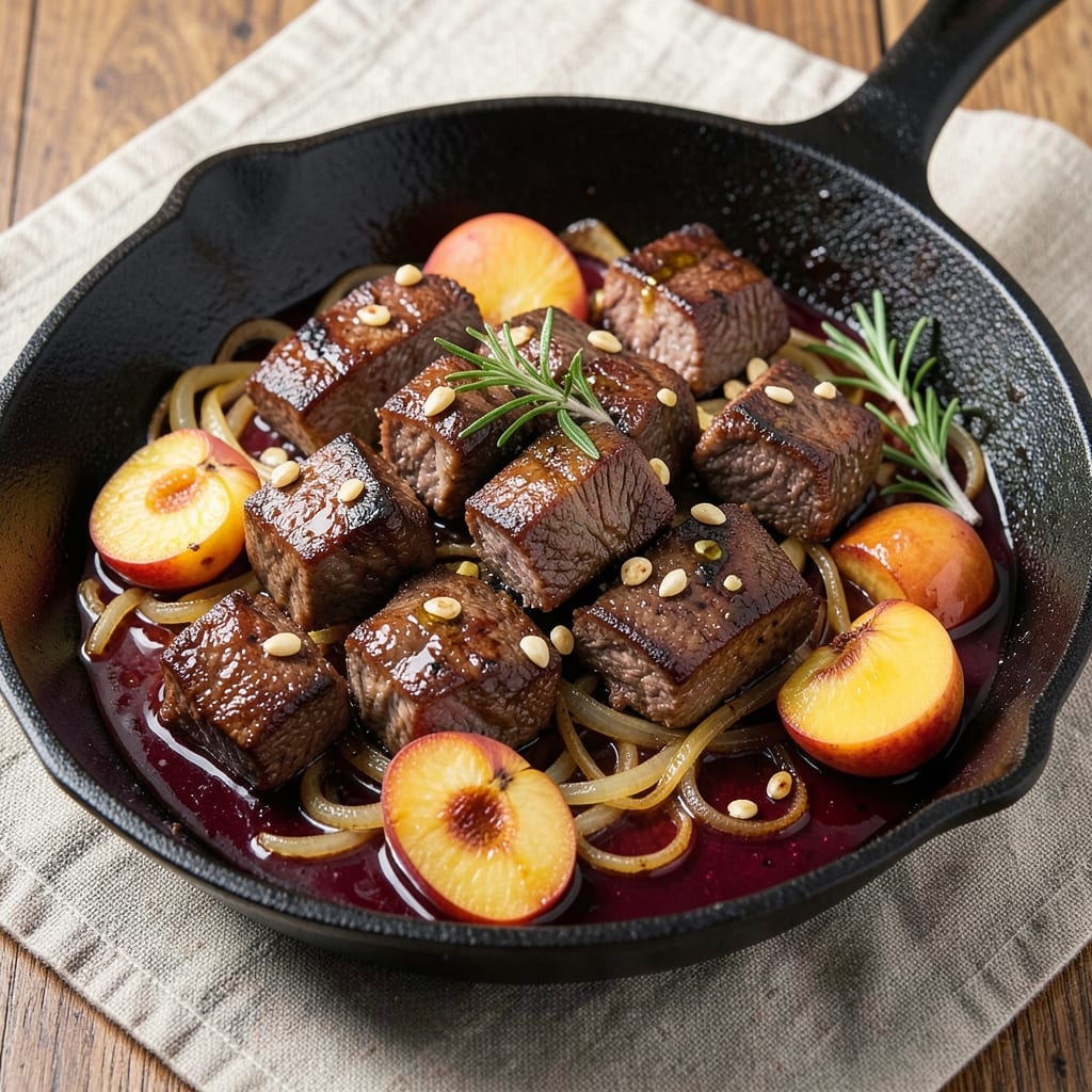 Beef and Peaches Recipe: Sweet-Savory Stew With Caramelized Depth