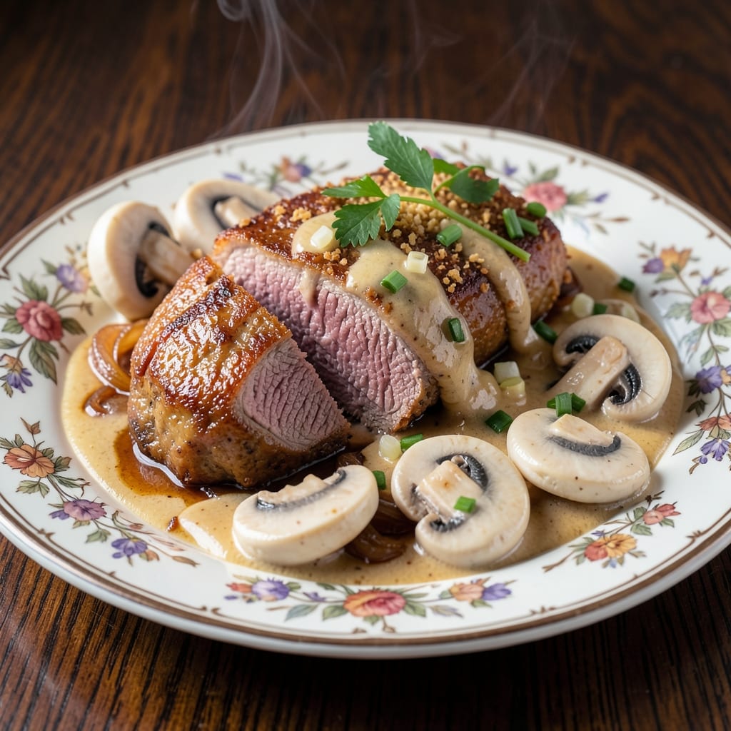 Banquet Salisbury Steak and Beef Stroganoff Recipe: One-Pan Creamy Mushroom Magic