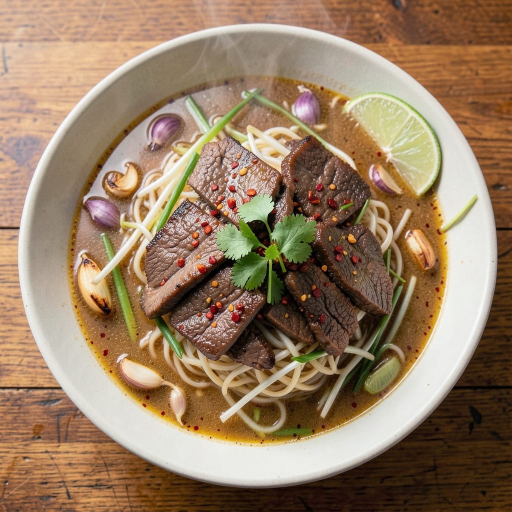 Authentic Thai Beef Noodle Soup Recipe: Fragrant Lemongrass and Galangal Broth Magic