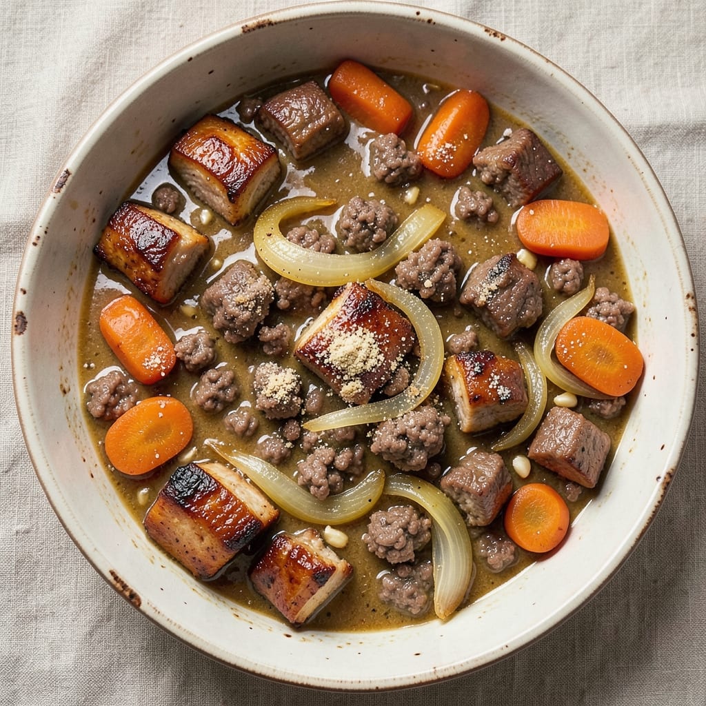 Beef and Pork Casserole Recipe: Slow-Braised Richness With Caramelized Edges