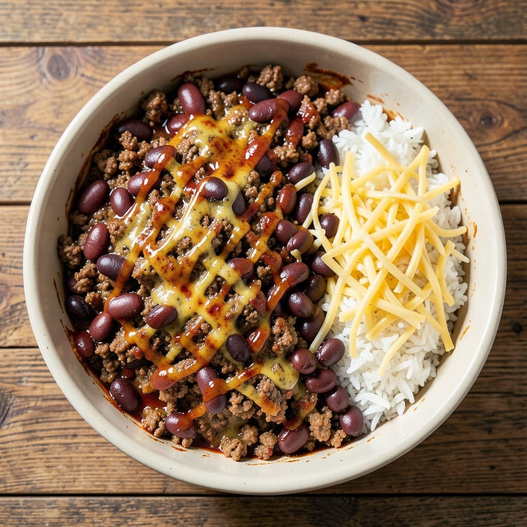 Beef and Bean Burrito Casserole Recipe: Crispy Tortilla Top and Cheesy Layers