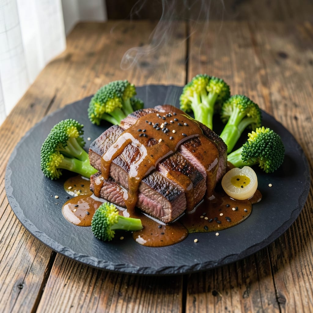 Beef and Broccoli Hoisin Recipe: Glossy Hoisin Glaze with Caramelized Beef Bites