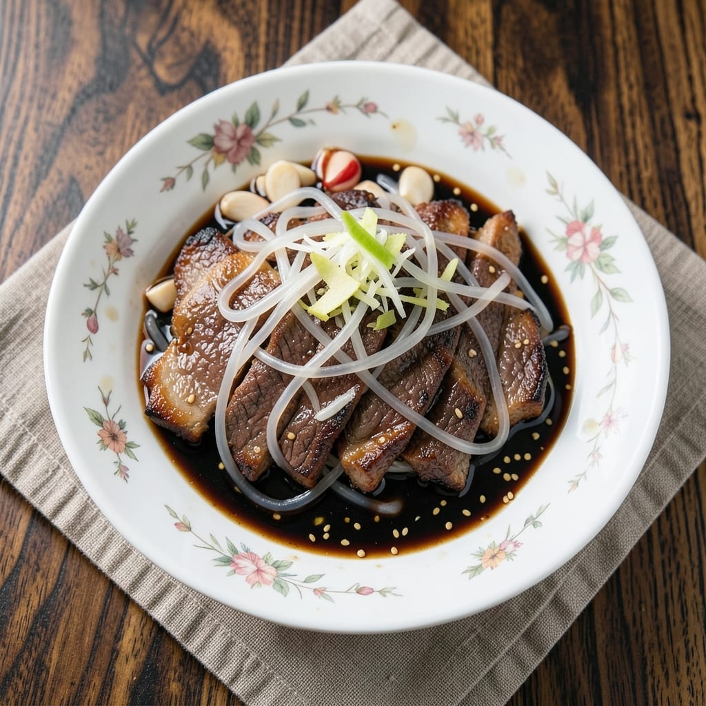 Beef and Glass Noodle Recipe: Wok-Heated Crispy Bites with Silky Noodles