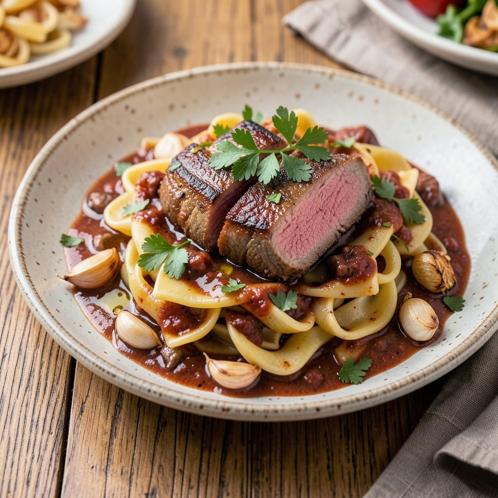 Beef and Shell Pasta Recipe: Crispy Beef Bites with Al Dente Shells