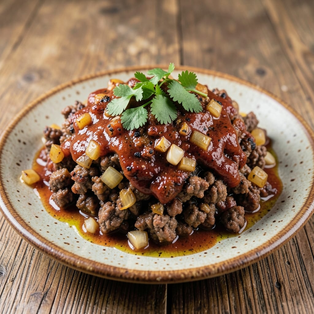 Authentic Mexican Restaurant Ground Beef Recipe: Smoky Cumin and Chile Crust With Silky Onions