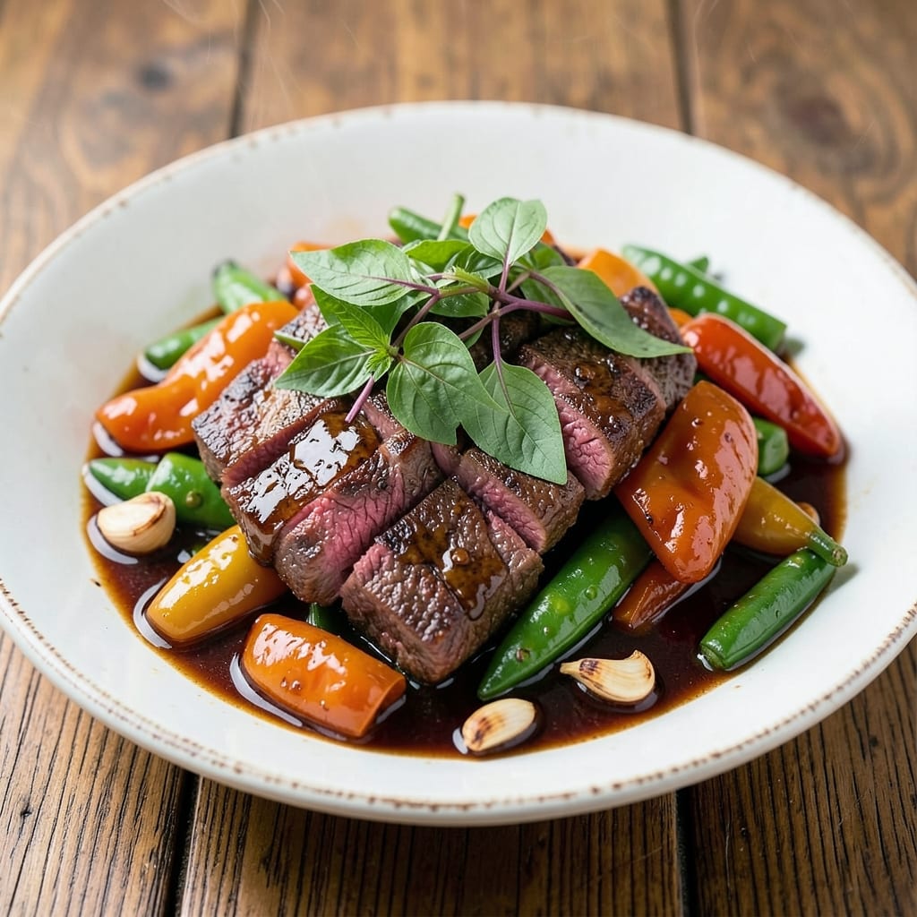 Basil Beef Stir Fry Recipe: Wok-Heated Fragrant Beef and Fresh Herb Crunch