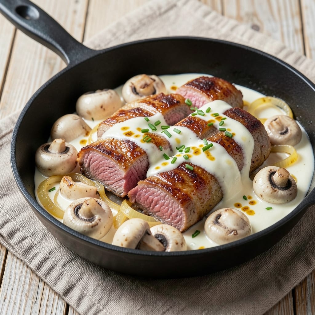 Baked Beef Stroganoff Recipe: Sour Cream Velvety Mushroom Melt