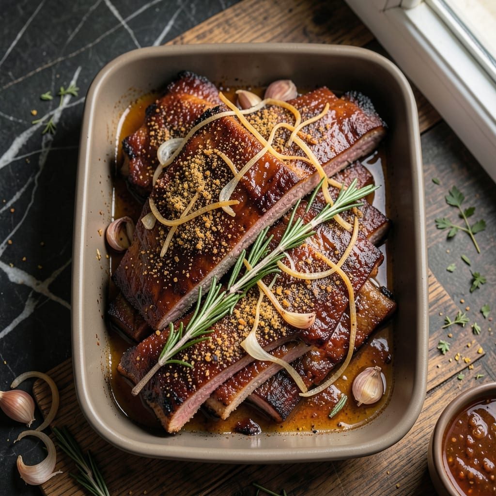 Baked Beef Spare Ribs Recipe: Maillard Crust and Fall-Off-Bone Tenderness