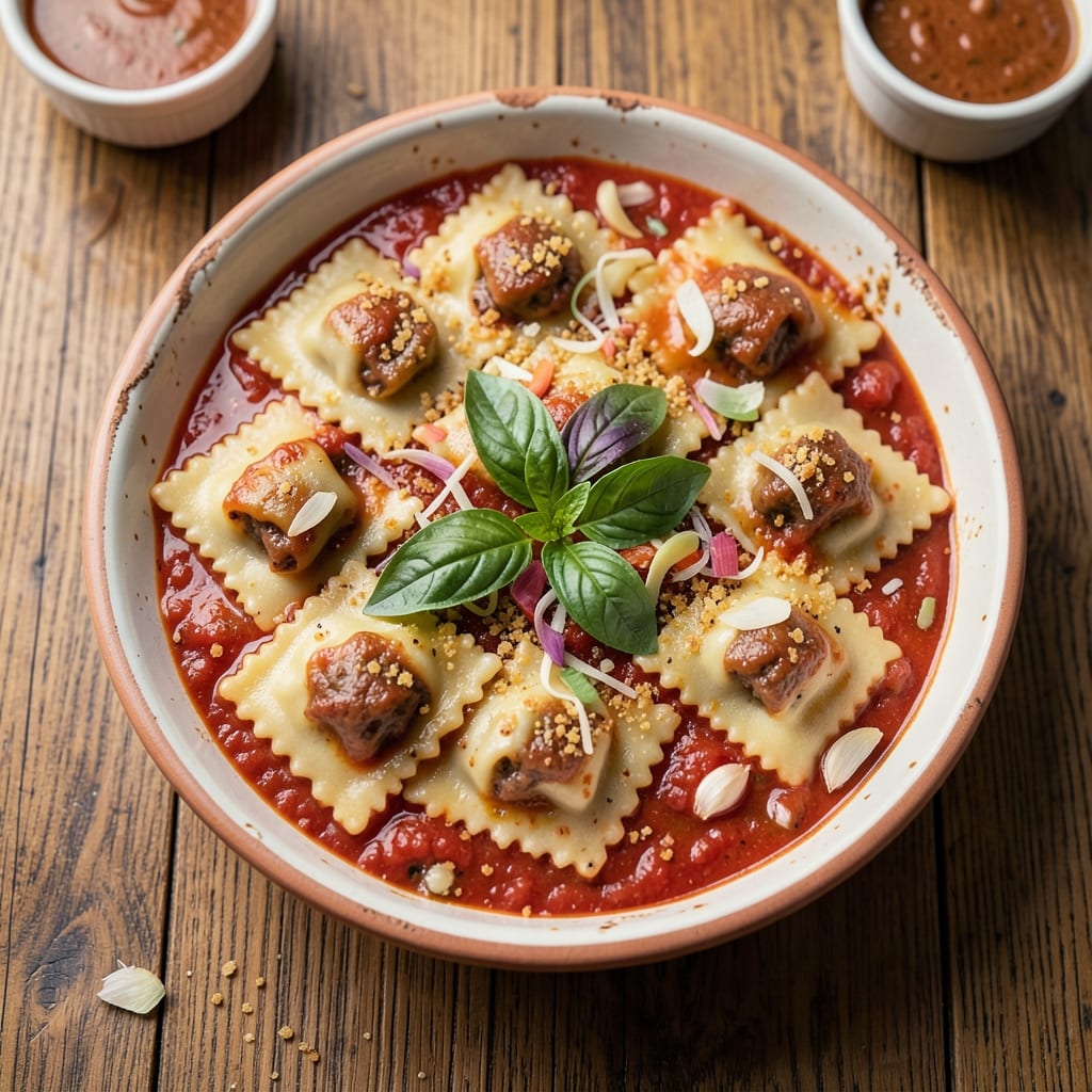 Baked Beef Ravioli Recipe: Golden Crust, Cheesy Pull-Apart Magic