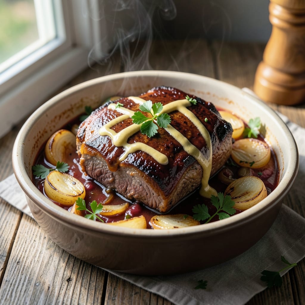 Bavarian Beef Recipe: Slow-Simmered Beer and Onion Richness