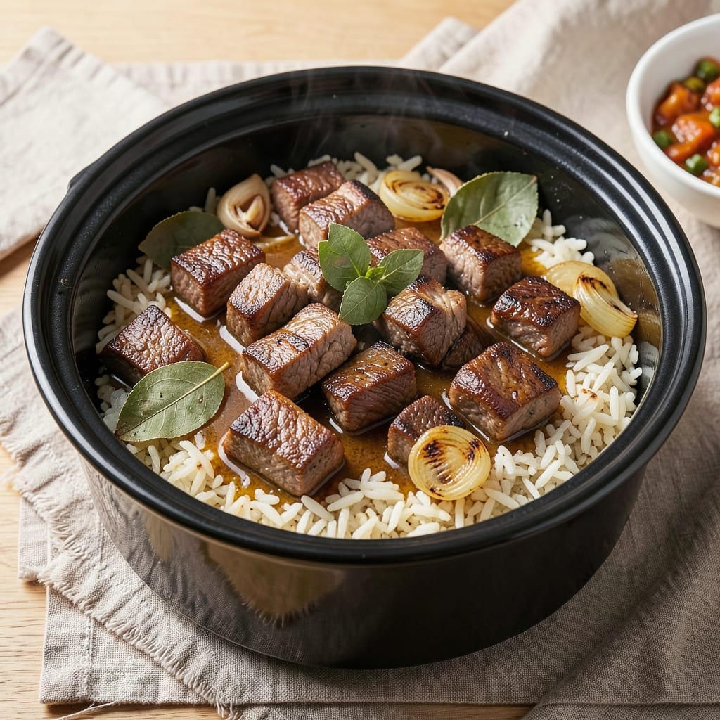 Beef and Rice Pressure Cooker Recipe: Savory One-Pot Meal in 20 Minutes