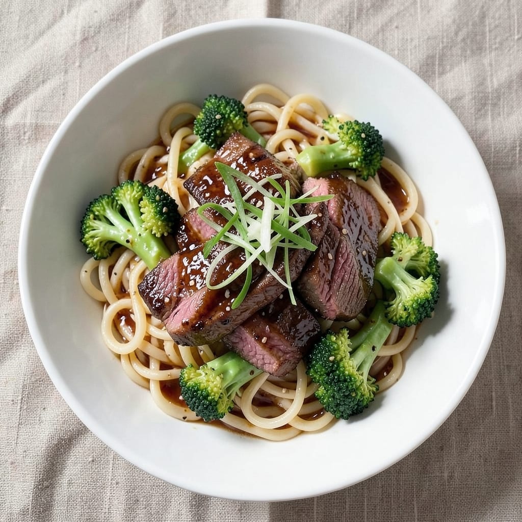 Beef and Broccoli Udon Stir Fry Recipe: Wok-Hei Crispy Beef and Slippery Noodles