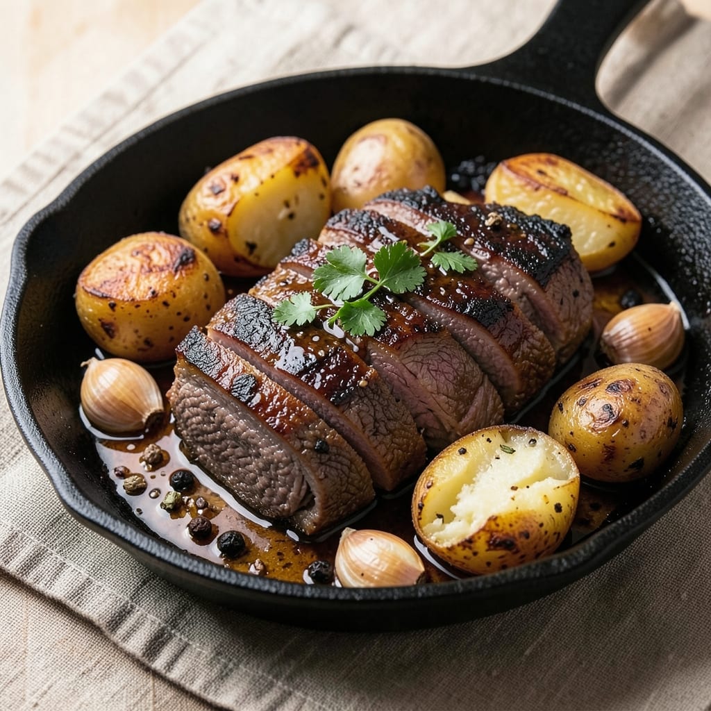 Beef Barg Recipe: Slow-Braised Beef and Potatoes with Spiced Crust