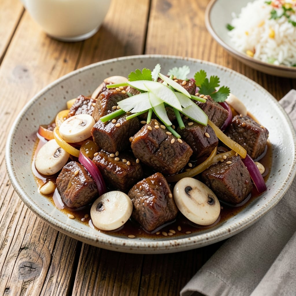 Beef and Mushroom Panlasang Pinoy Recipe: Savory Soy-Sauce Stew With Silky Mushrooms