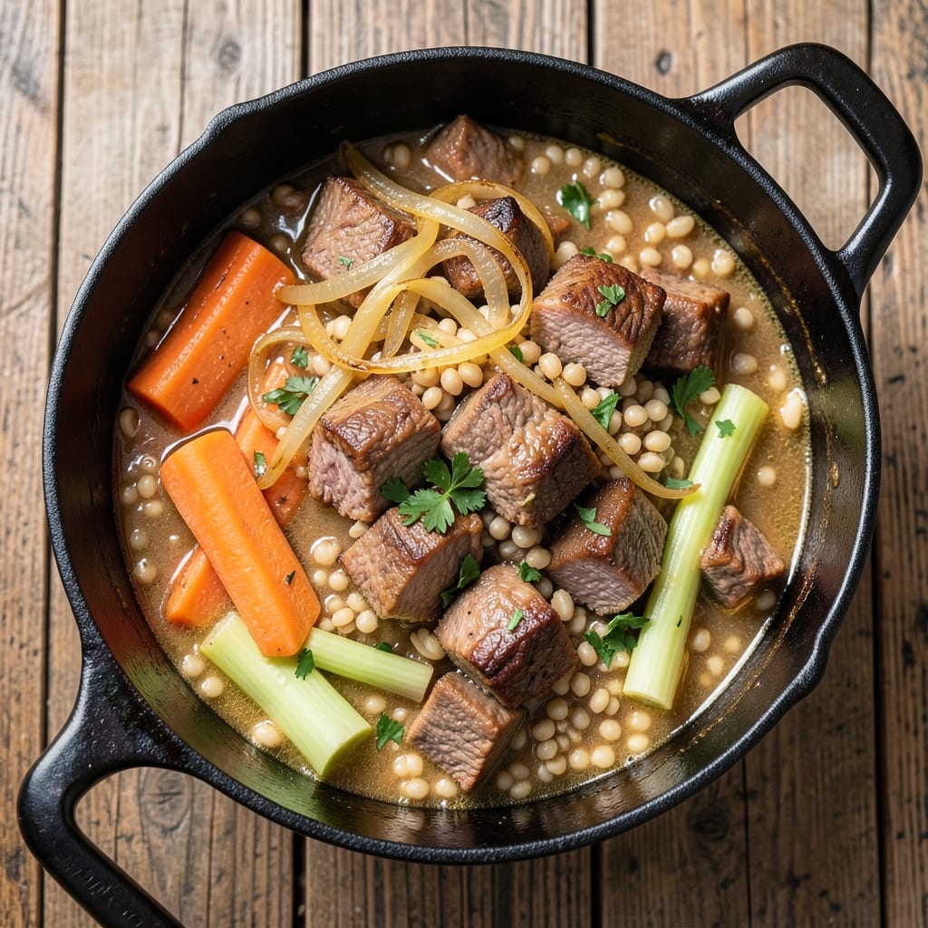 Beef and Pearl Barley Stew Recipe: Deep-Simmered Comfort With Chewy Grains