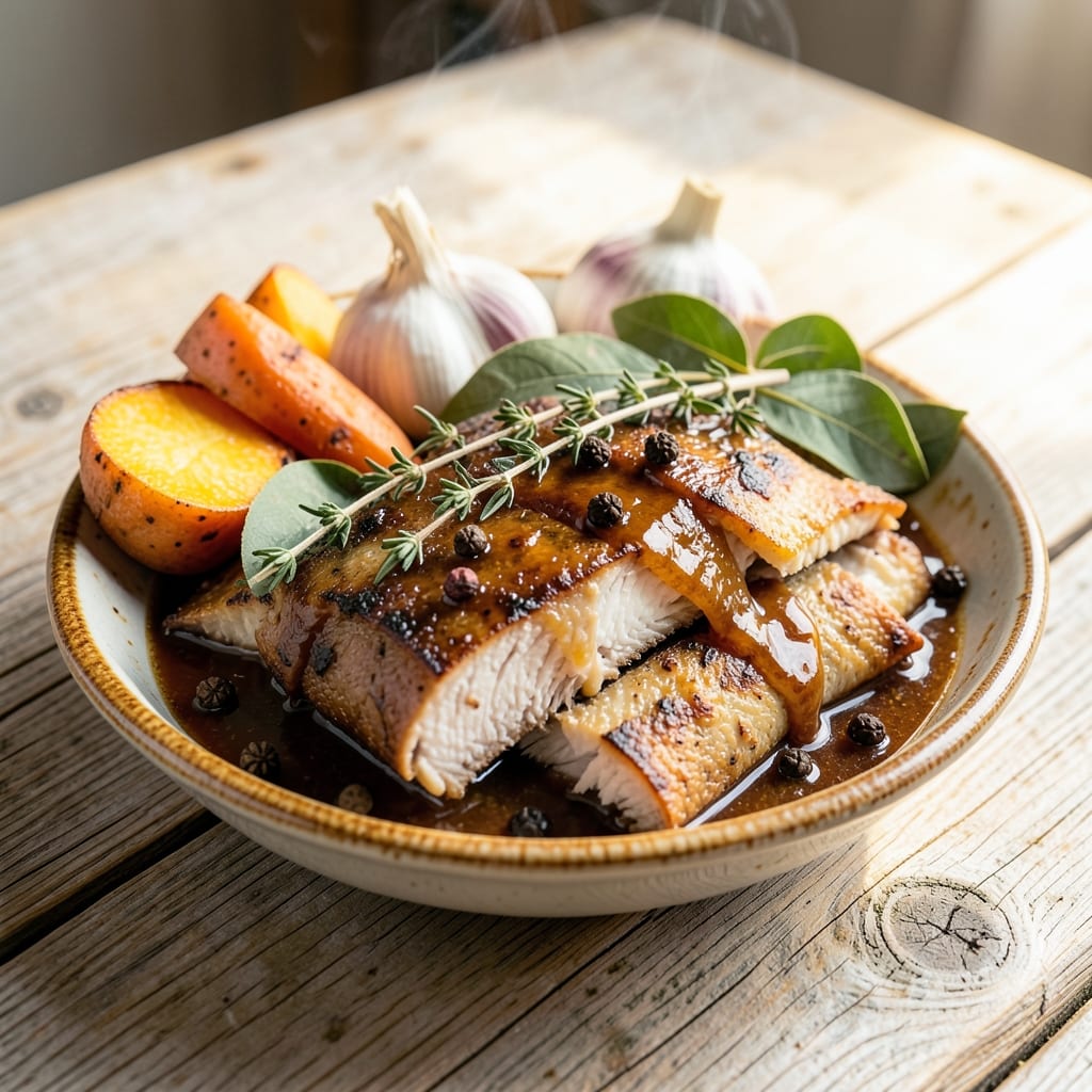 Bahamian Corned Beef Recipe: Spiced Salt Cod with Sweet Potato Harmony