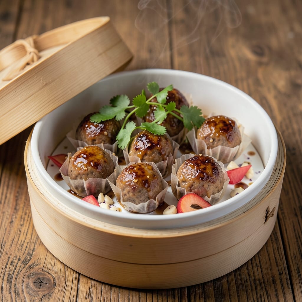 Beef Ball Dim Sum Recipe: Wok-Hei Crispy Bites with Silky Gluten Wrapper