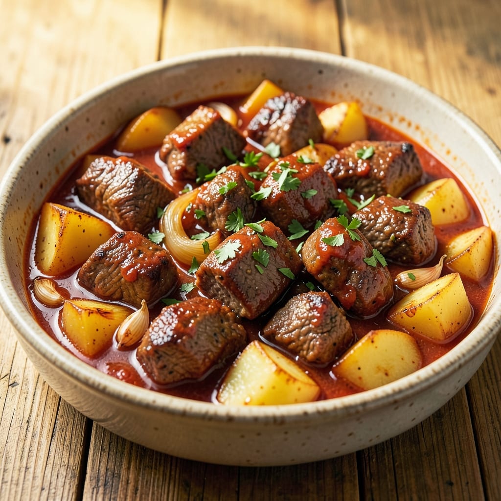 Beef and Potato Goulash Recipe: Paprika-Rich One-Pot Heartiness