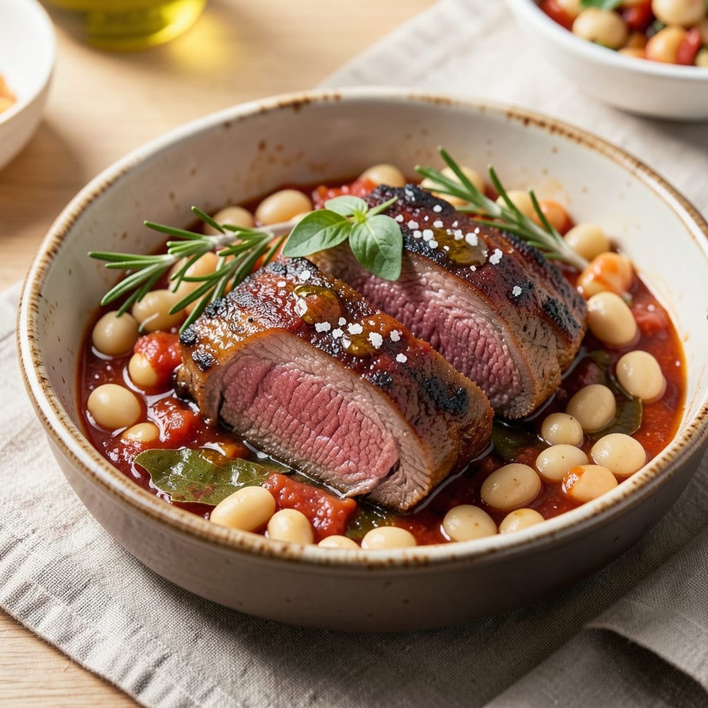Beef and White Beans Recipe: Hearty Italian Stew With Crispy Beef Bites
