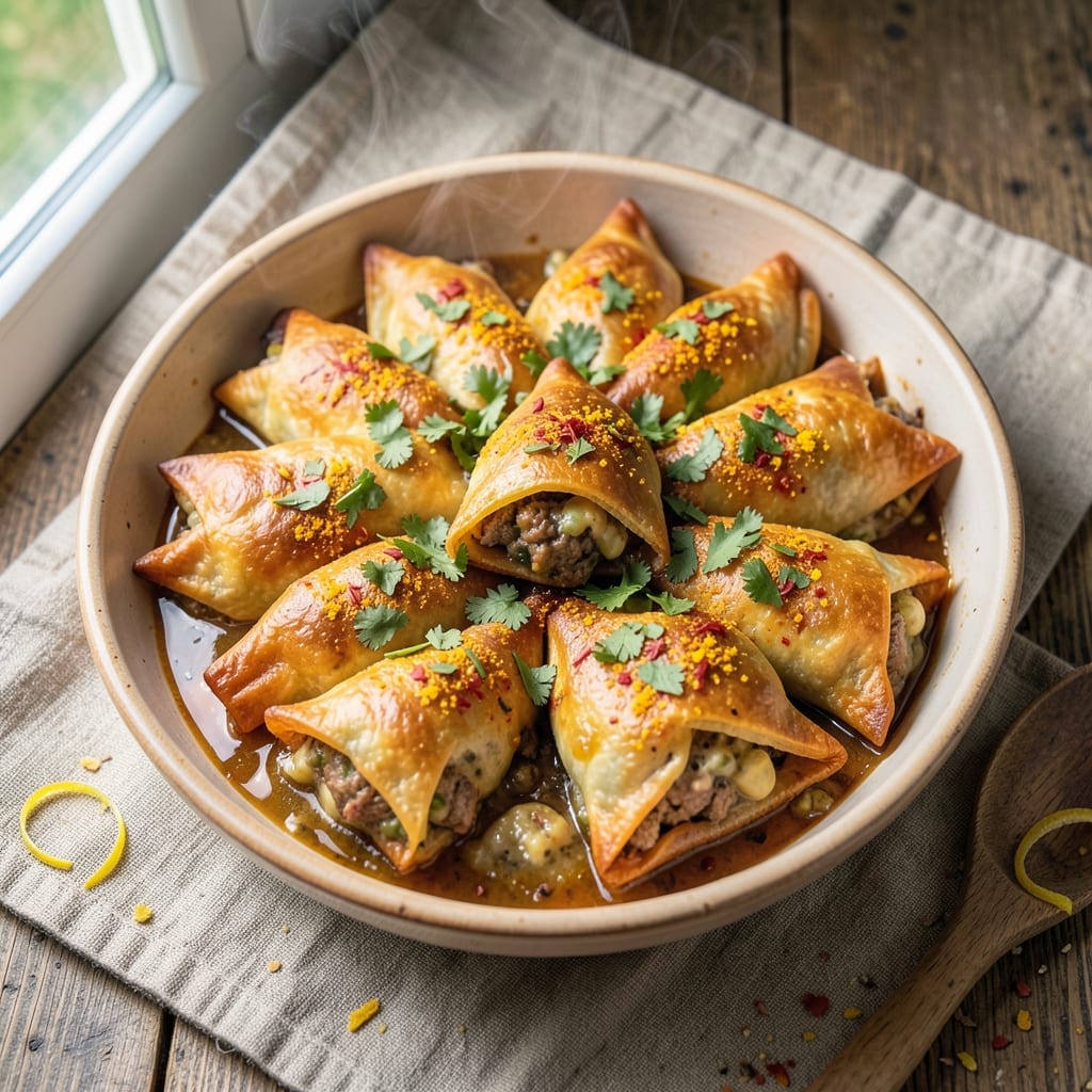 Baked Beef Samosas Recipe: Crispy Layers and Spiced Filling Magic