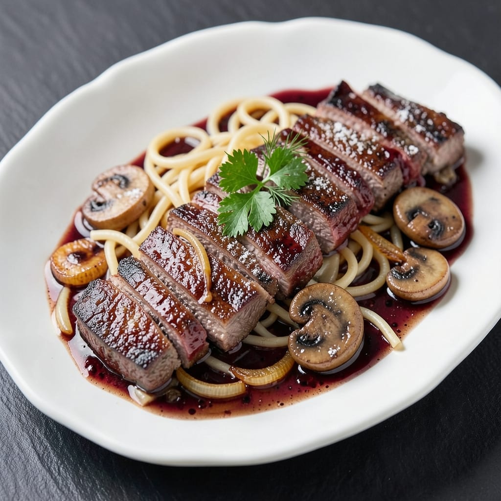 Balthazar Beef Stroganoff Recipe: Smoky Wine-Braised Mushroom Magic