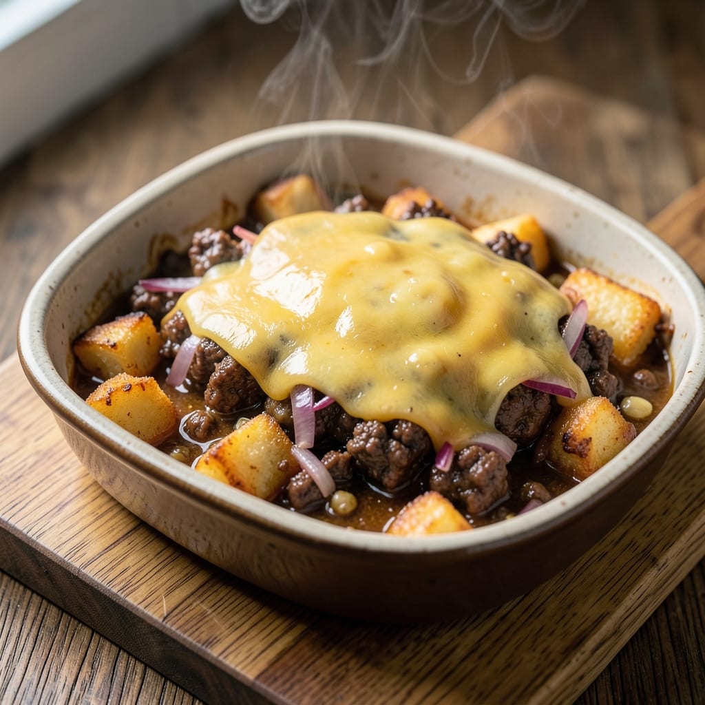 Beef and Tater Bake Recipe: Crispy Top, Melty Cheese Magic