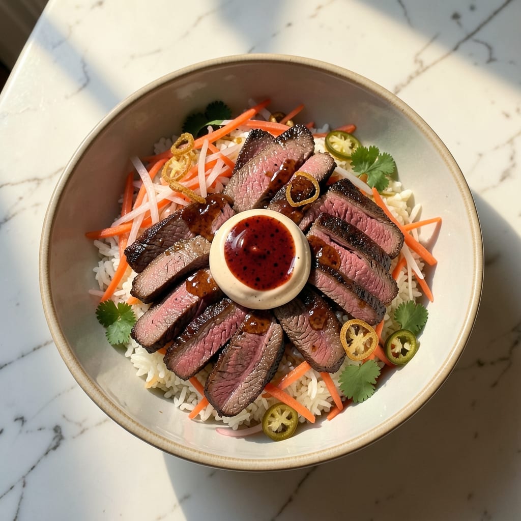 Beef Banh Mi Bowl Recipe: Crispy Wok-Hei Beef and Pickled Veggie Crunch