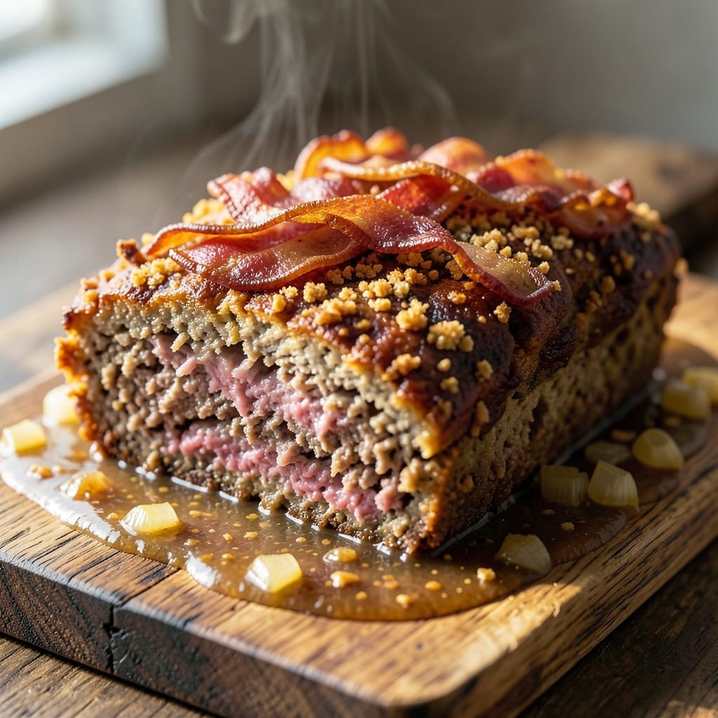 Beef and Bacon Meatloaf Recipe: Smoky Crust and Juicy Centers in One Pan