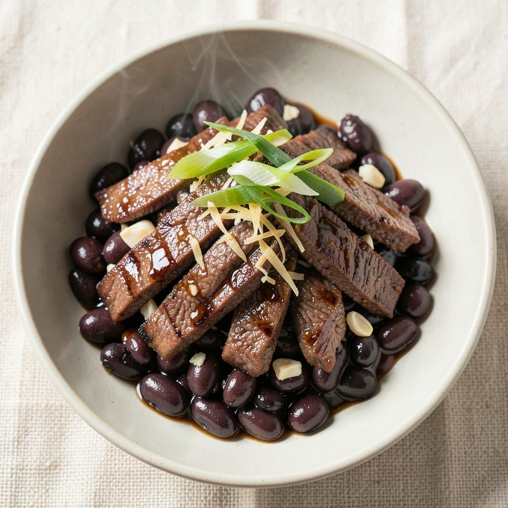Beef and Black Bean Stir Fry Recipe: Wok-Heated Crispy Beef and Earthy Beans