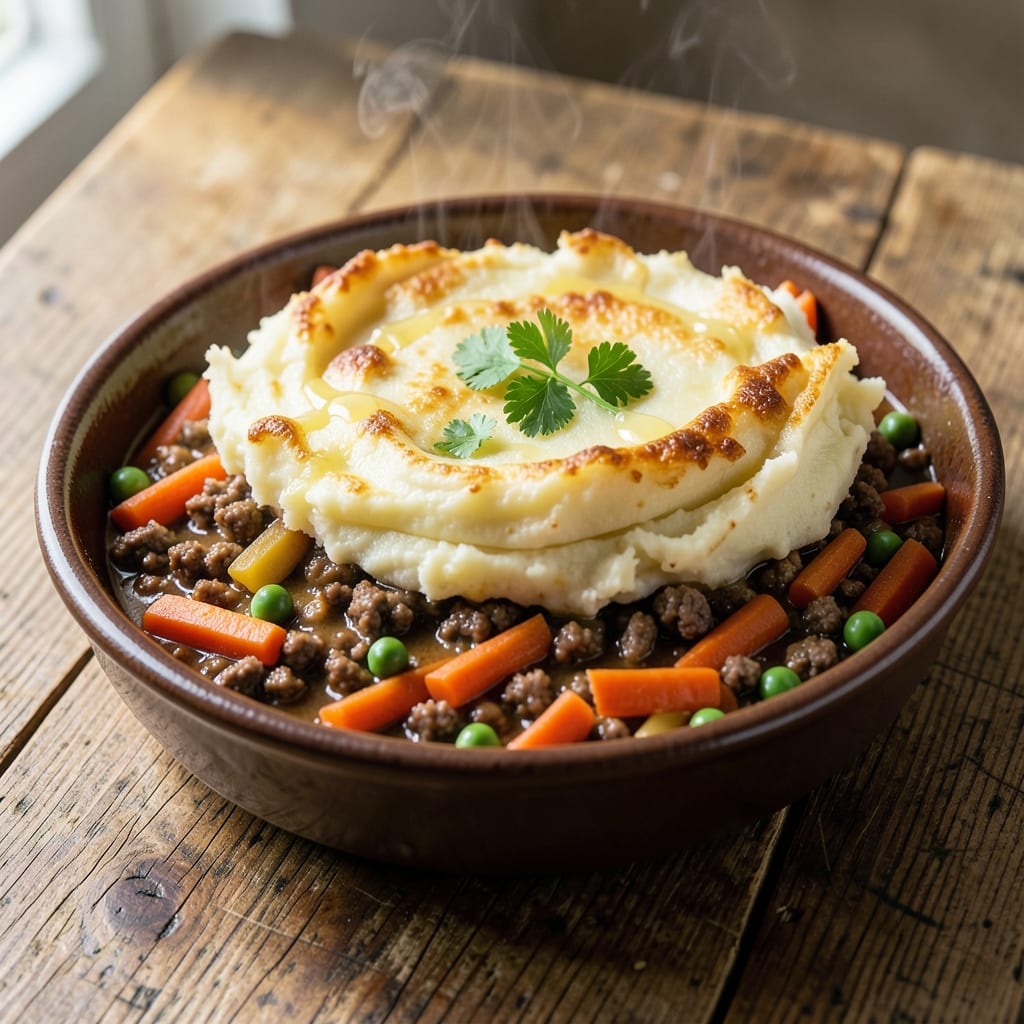 Beef and Potato Shepherd's Pie Recipe: Crispy Top, Mushy Potato Magic