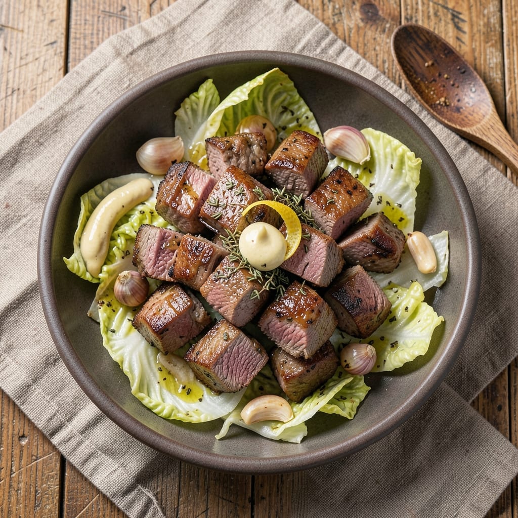 Beef and Cabbage Keto Recipe: Garlic-Infused Skillet with Crispy Edges